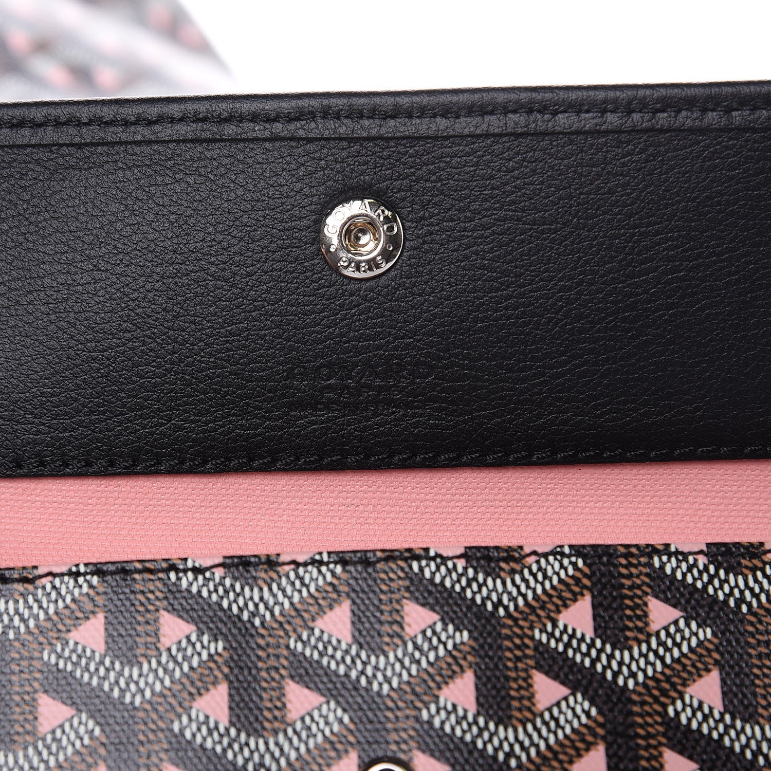 Goyard Goyardine Saint Louis Claire Voie PM Black Rose Pink 7 of 11