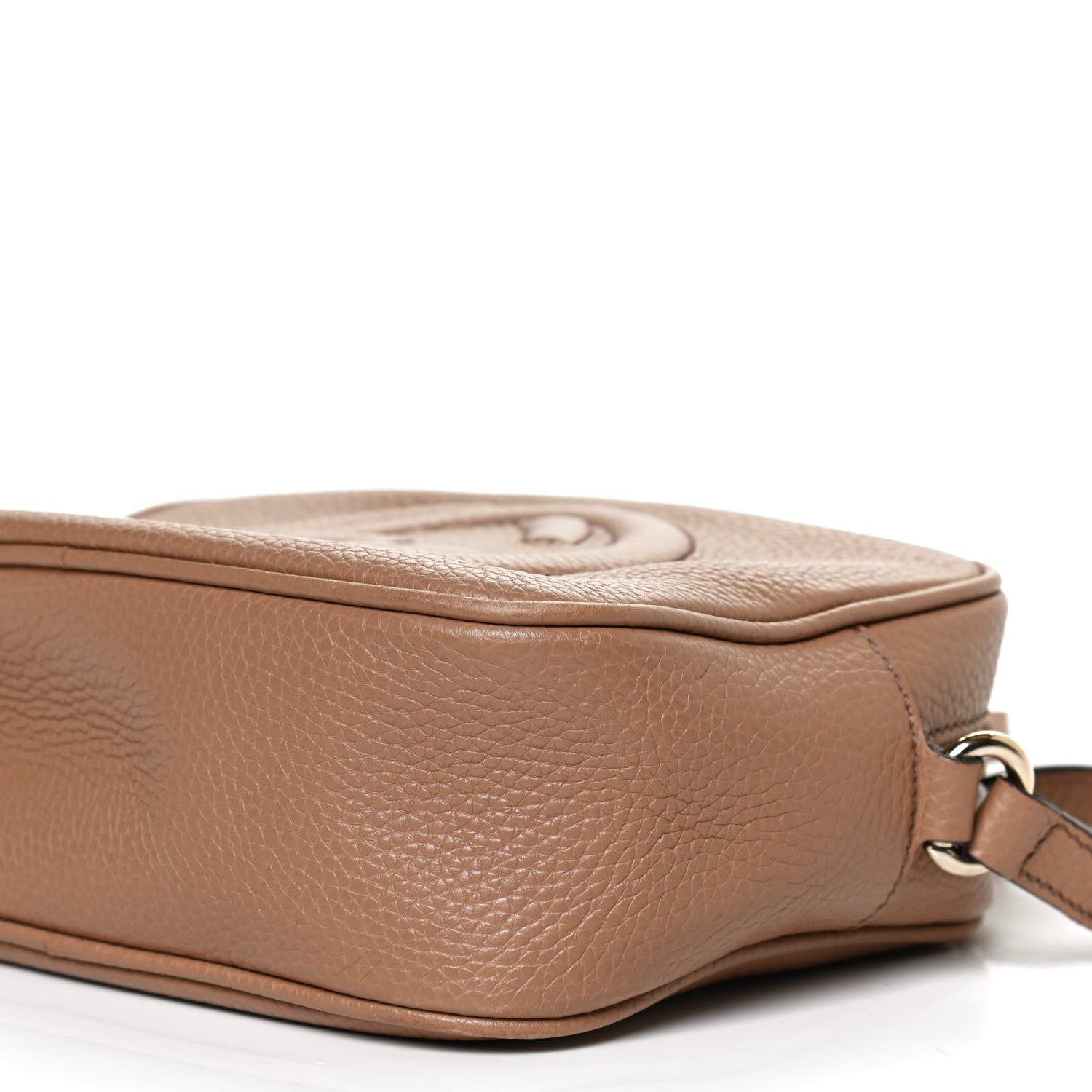 Gucci Pebbled Calfskin Small Soho Disco Bag Camelia 11 of 12