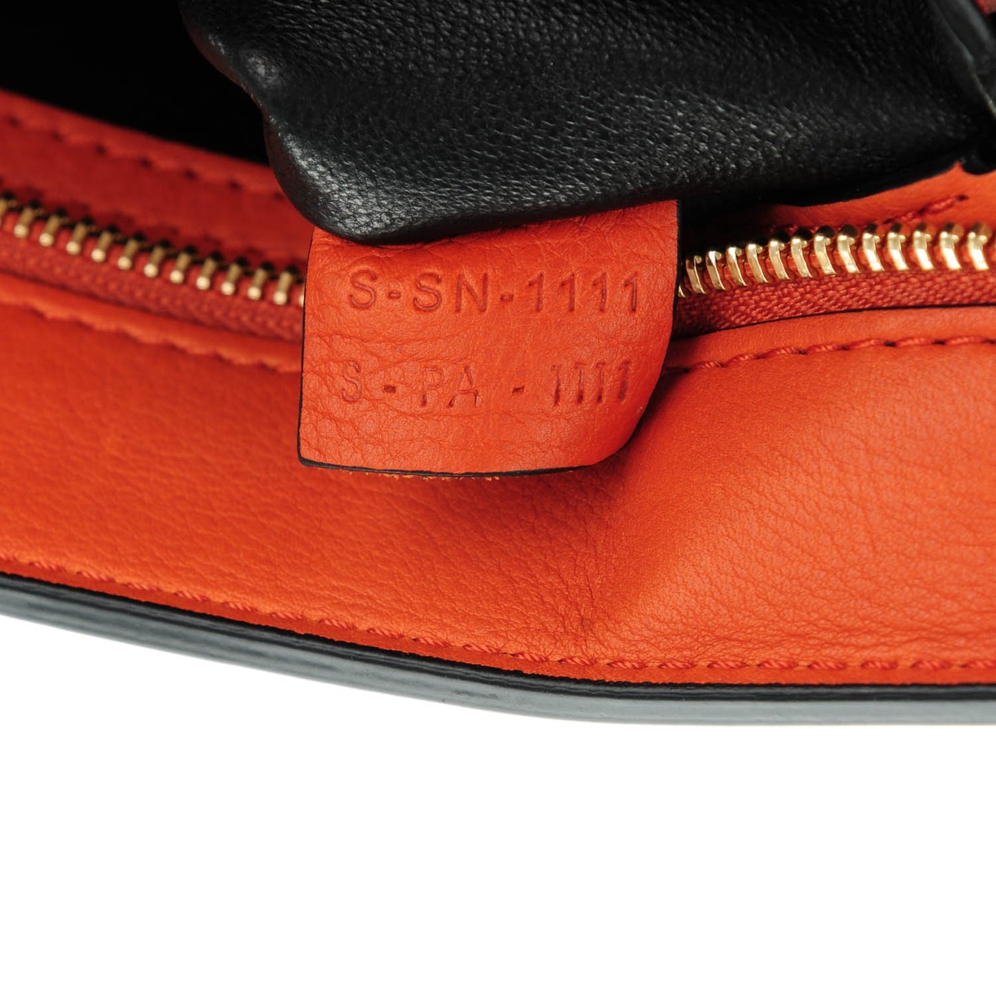 Drummed Calfskin Medium Trapeze Orange