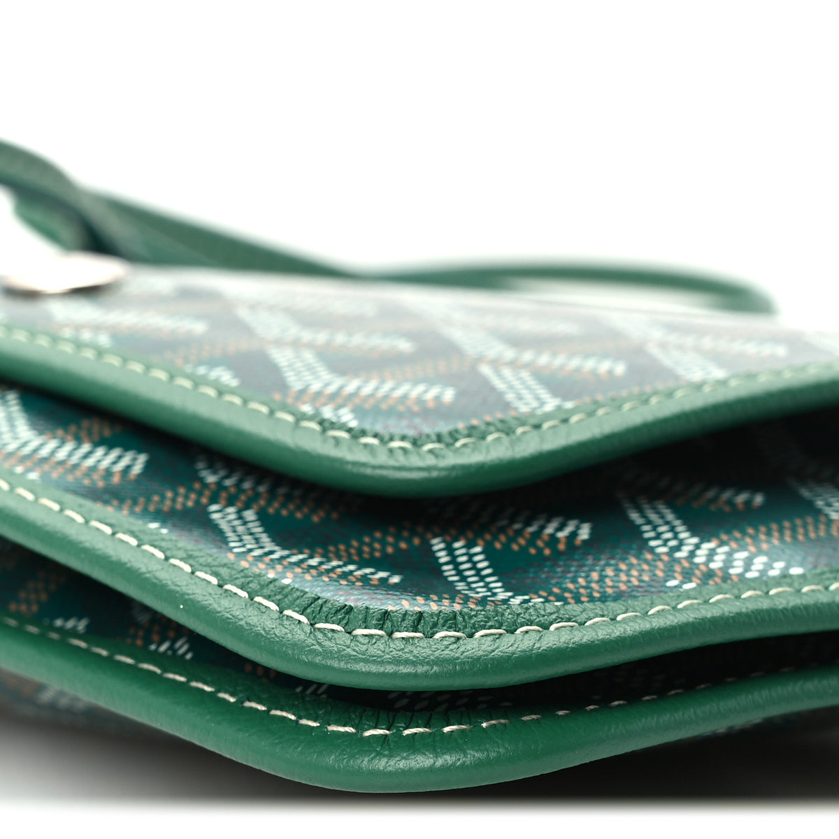 Goyardine Plumet Wallet Clutch Green
