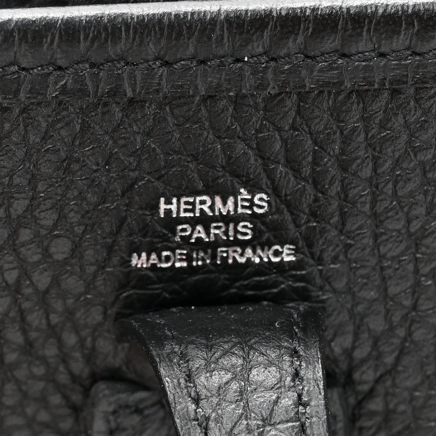Hermes Taurillon Clemence Evelyne TPM Black 6 of 11