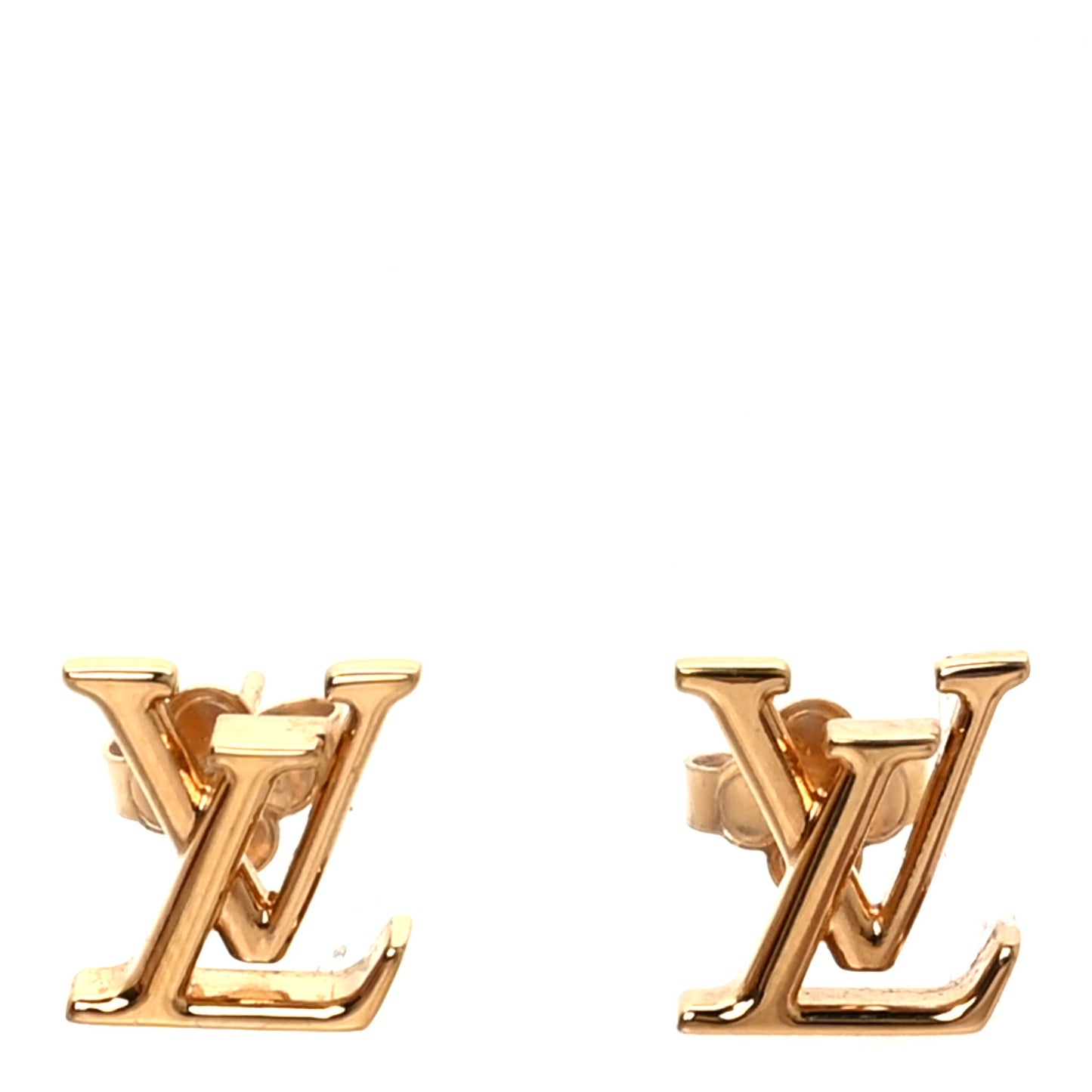 Metal LV Iconic Earrings Gold