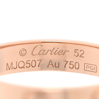 Cartier 18K Pink Gold 3.5mm LOVE Wedding Band Ring 52 6 4 of 5