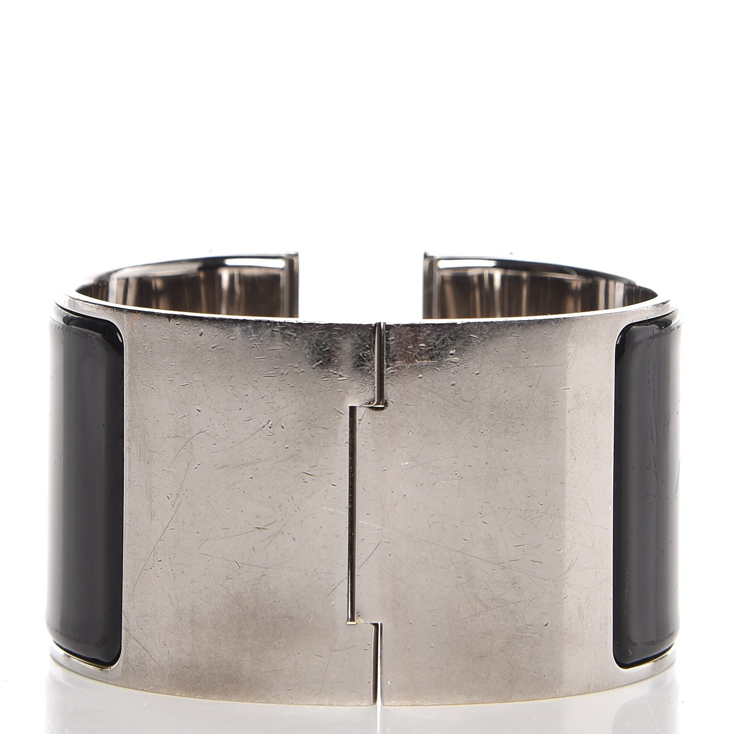 Hermes Enamel Extra Wide Clic Clac H Bracelet GM Black 3 of 7
