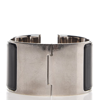 Hermes Enamel Extra Wide Clic Clac H Bracelet GM Black 3 of 7