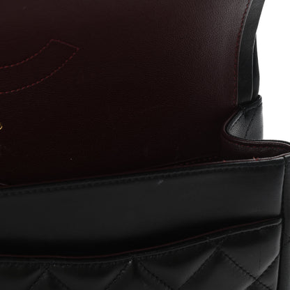 Chanel Lambskin Quilted Jumbo Double Flap Black 10 of 13
