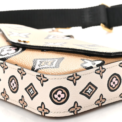 Louis Vuitton Monogram Wild At Heart Felicie Strap & Go Arizona Creme 8 of 9