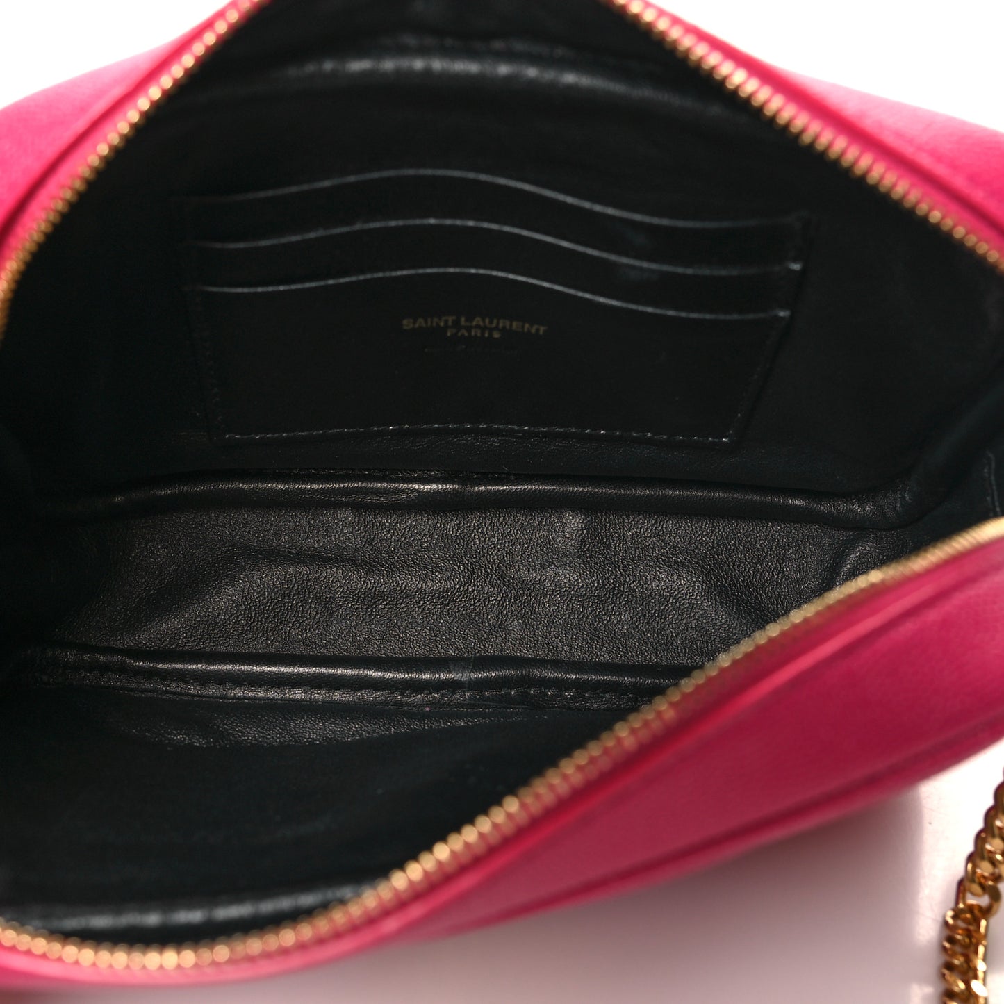 Grain De Poudre Matelasse Monogram Mini Lou Camera Bag Fuchsia