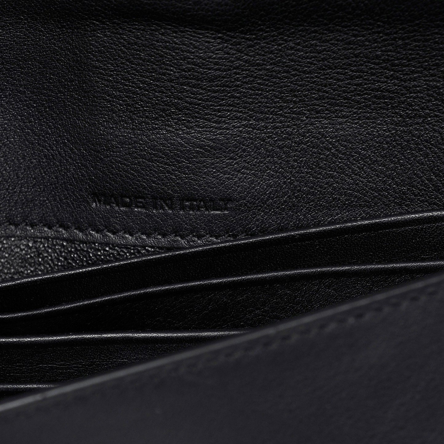 Calfskin Monogram Tri Pocket Crossbody Bag Black
