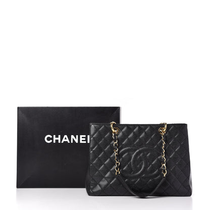 Chanel Caviar Quilted Grand Shopping Tote GST Black 11 of 11