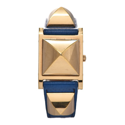 Hermes Stainless Steel Courchevel 23mm Medor Quartz Watch Bleu France 1 of 13