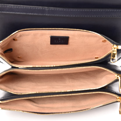 Gucci Crystal Monogram Plutone Calfskin Web Ophidia Flap Messenger Bag Straw Yellow Blue 5 of 10