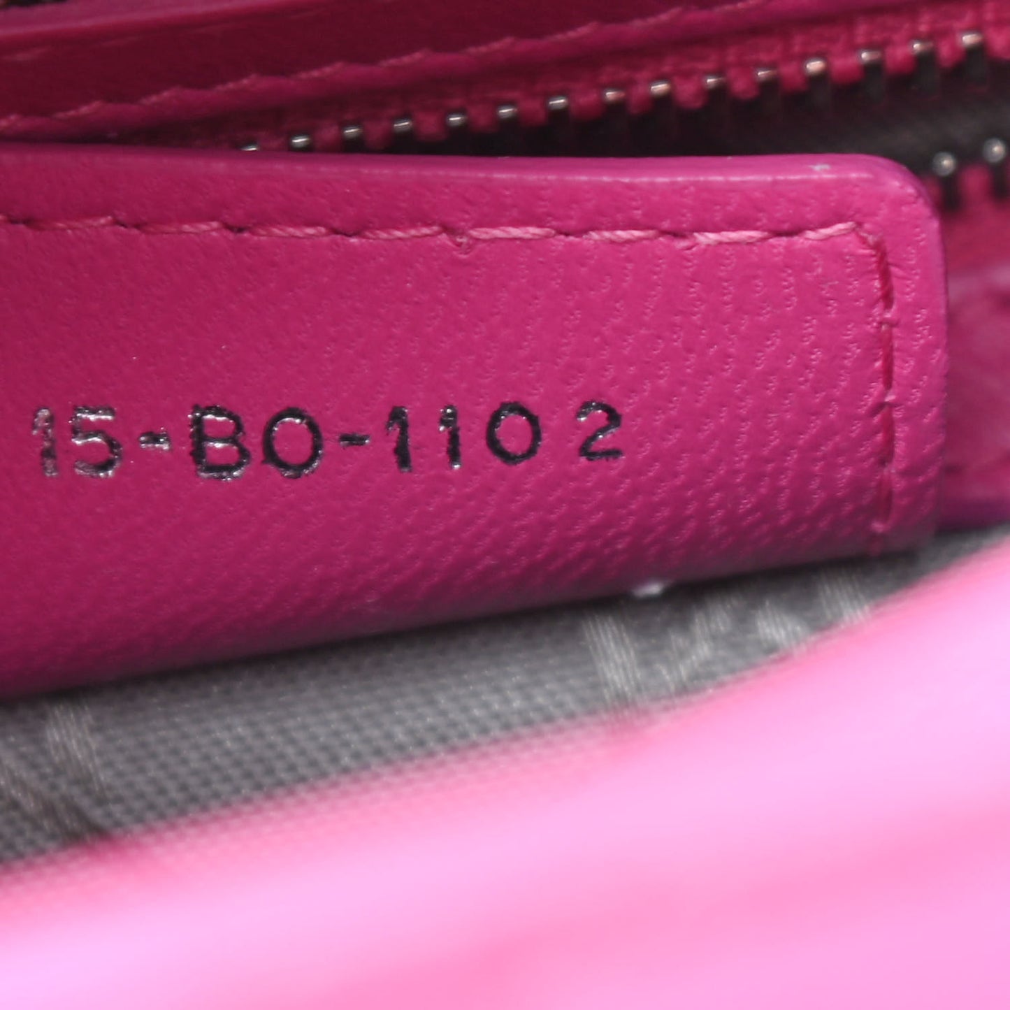 Lambskin Cannage Medium Lady Dior Pink