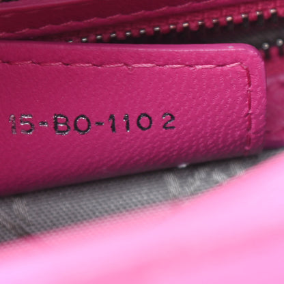 Christian Dior Lambskin Cannage Medium Lady Dior Pink 7 of 10