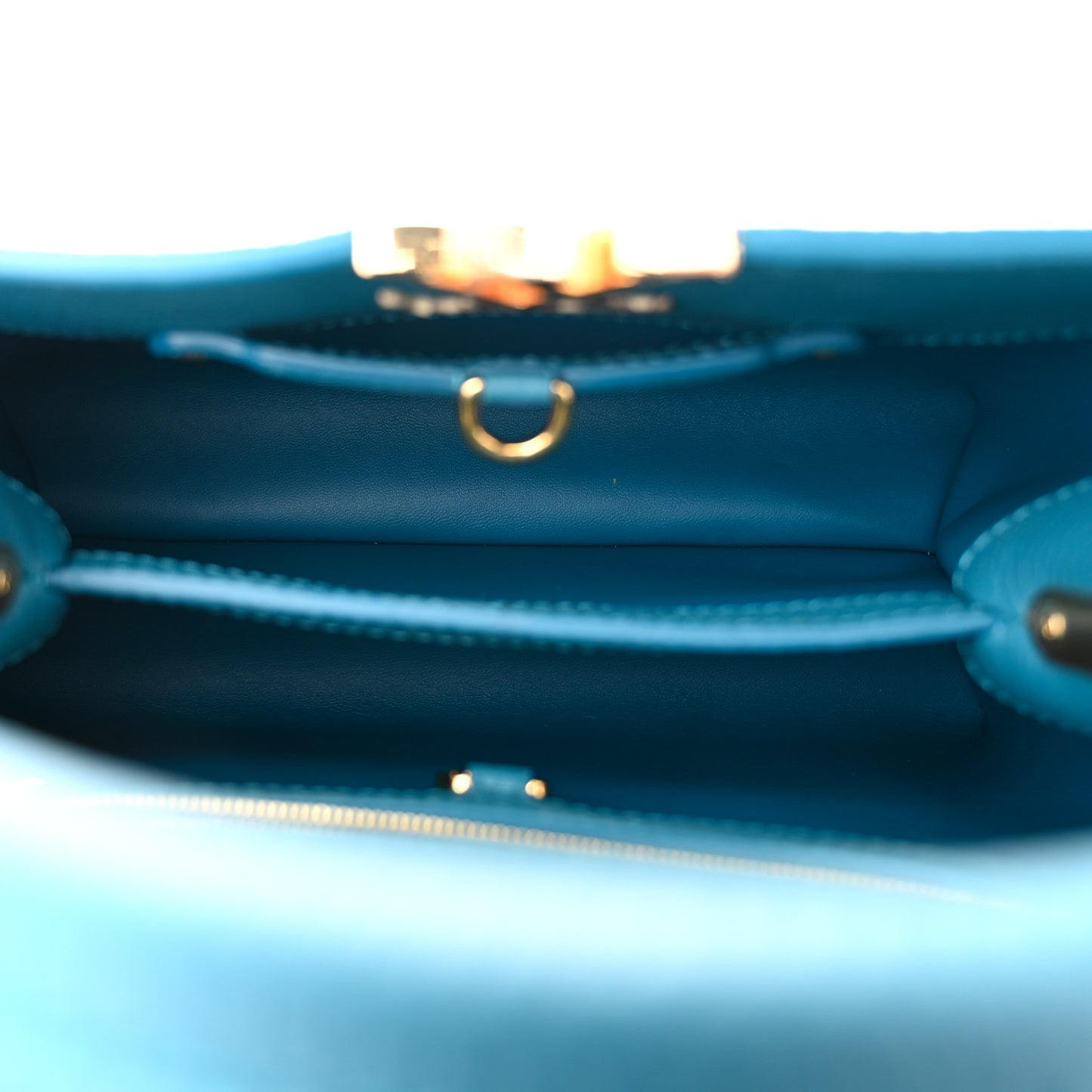 Taurillon Snakeskin Capucines BB Mallard