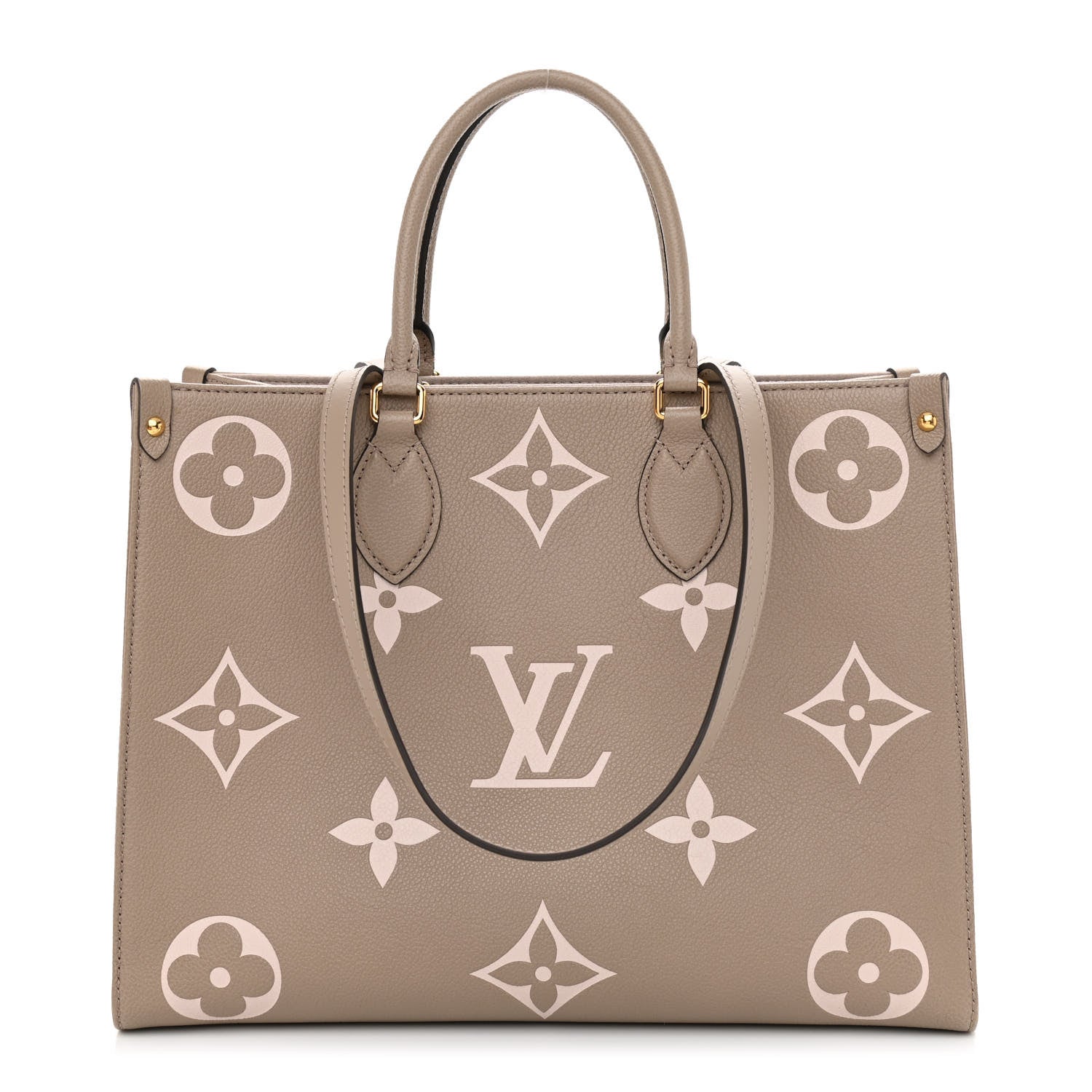 Louis Vuitton Empreinte Monogram Giant Onthego MM Tourterelle Creme 1 of 8
