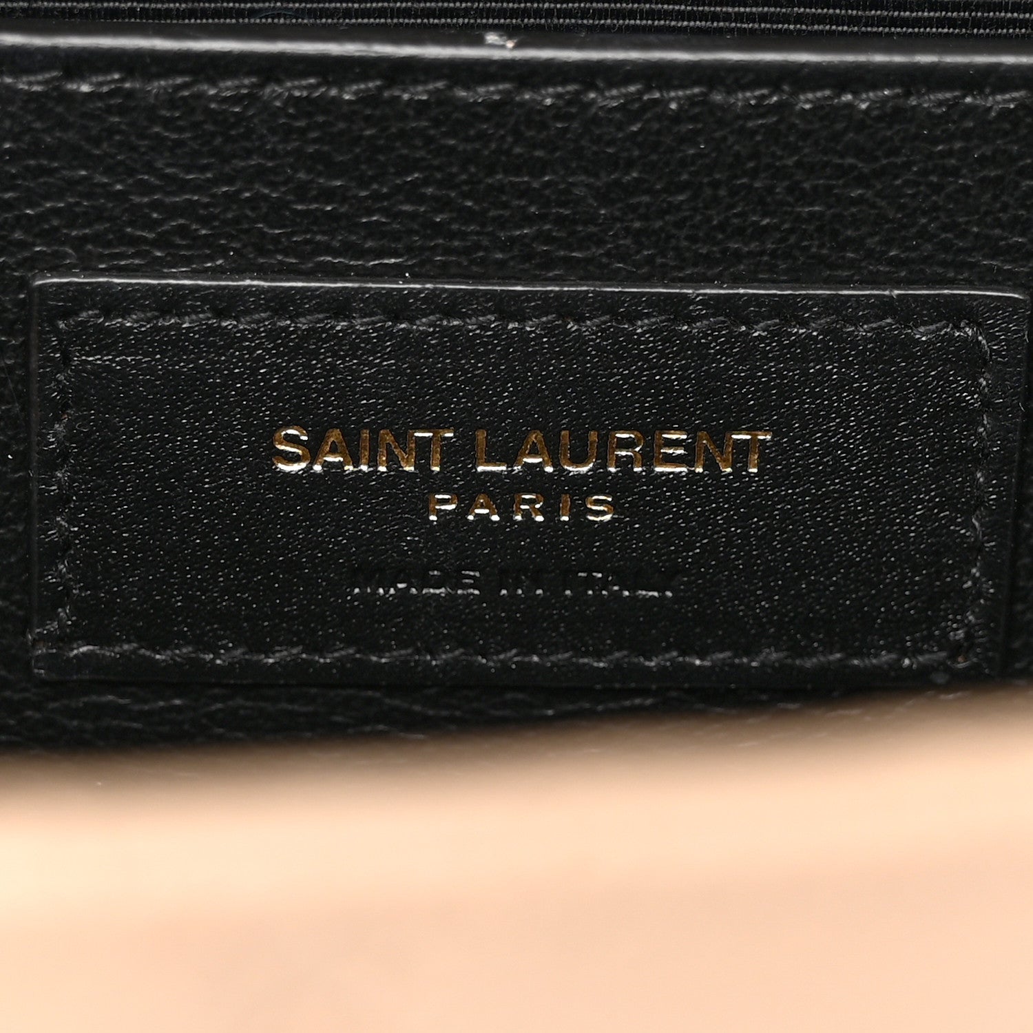 Saint Laurent Grain De Poudre Textured Mixed Matelasse Medium Triquilt Monogram Satchel Dark Beige 6 of 14
