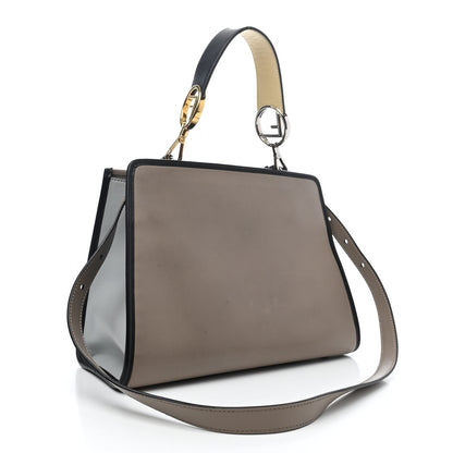 Fendi Vitello Century F is Fendi Small Runaway Satchel Tortora Soap Grigio Perla Burro Black 2 of 4