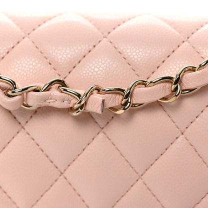 Chanel Caviar Quilted Small Double Flap Pink 11 of 11