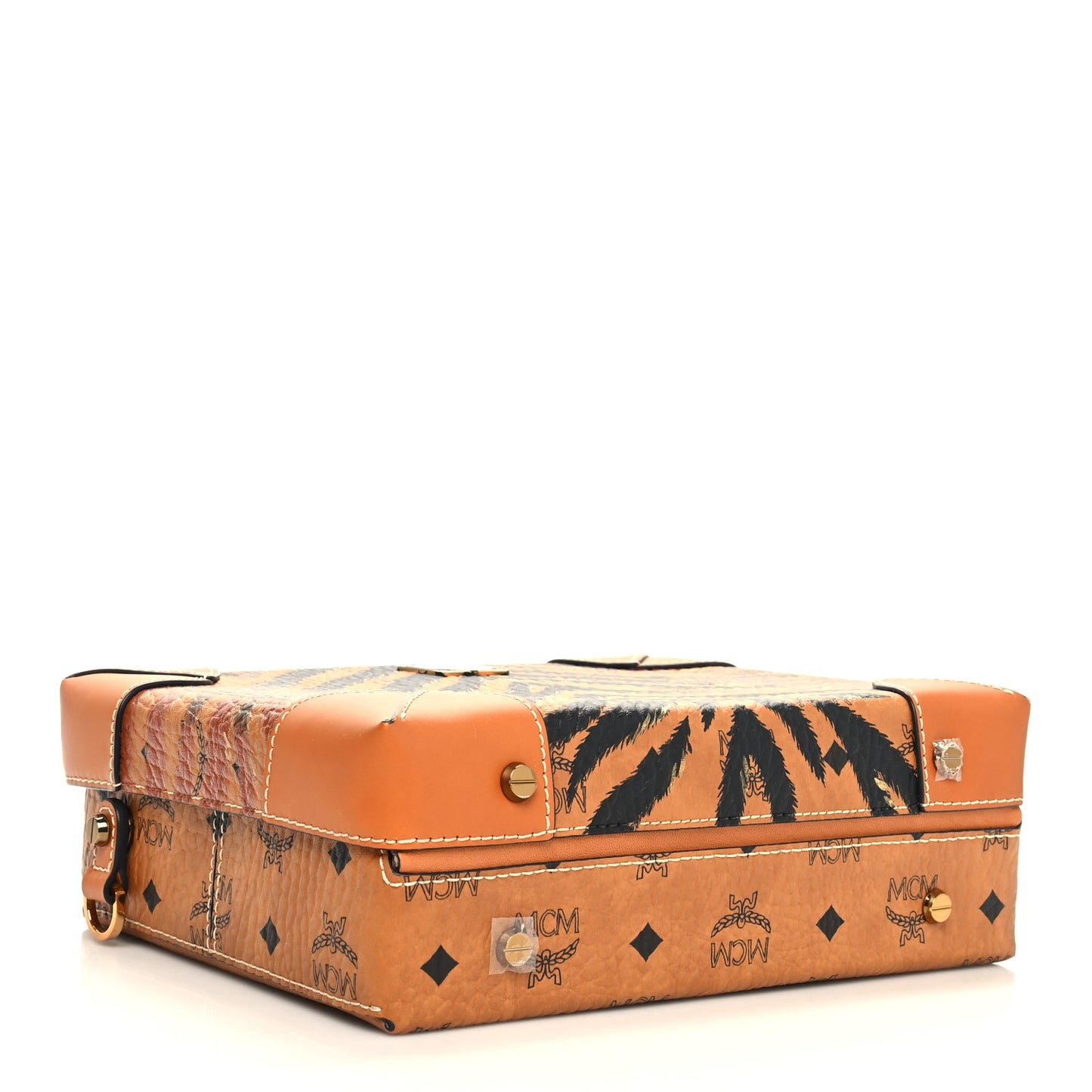 Visetos Tiger Marquage Medium Berlin Crossbody Cognac