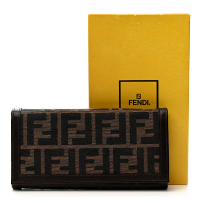 Fendi Zucca Continental Wallet Tobacco 16 of 18