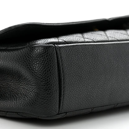 Chanel Caviar Quilted Medium CC Filigree Flap Black 9 of 10