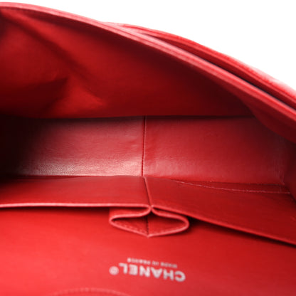 Chanel Caviar Quilted Jumbo Double Flap Red 5 of 10