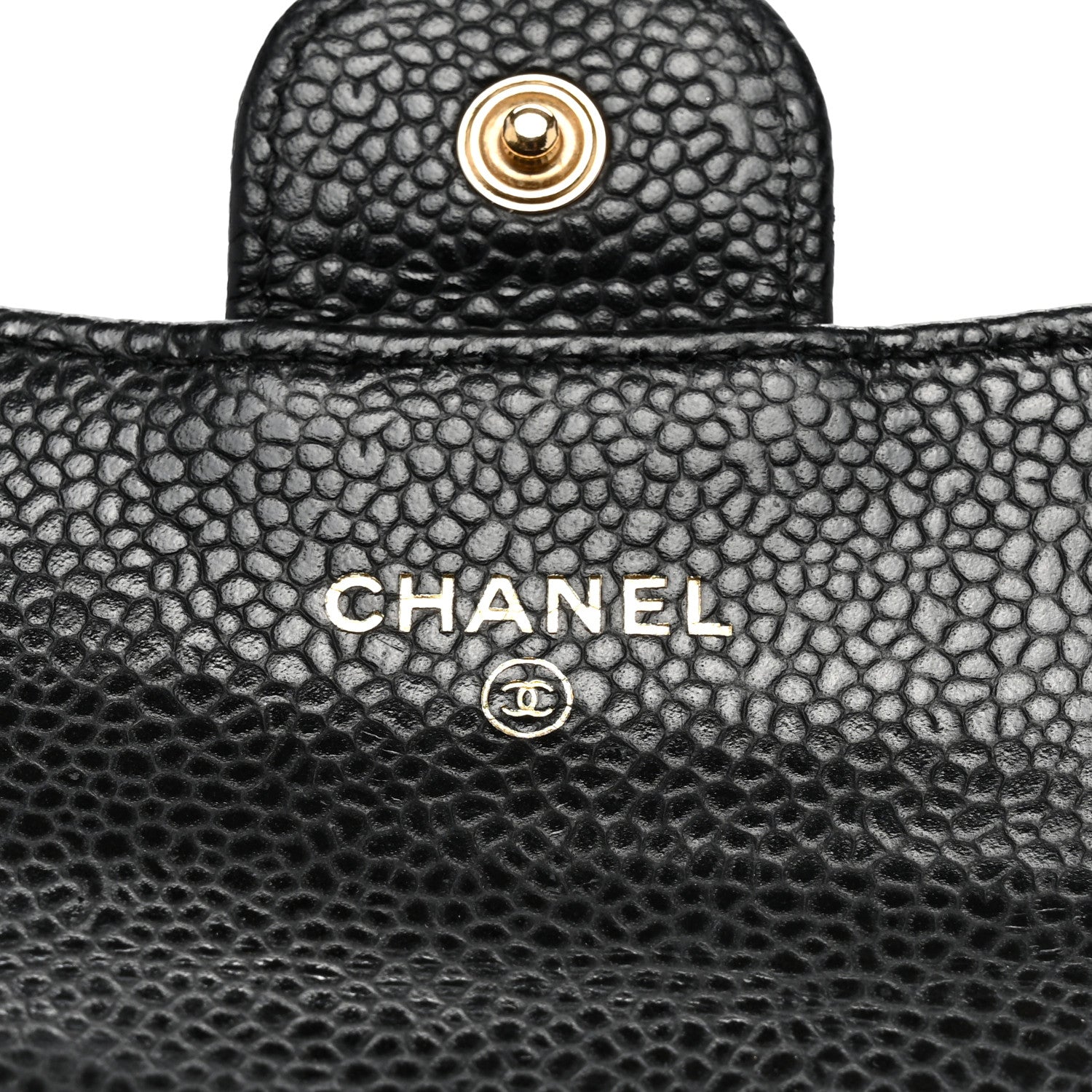 Chanel Caviar Quilted Flap Card Holder Wallet Black 5 of 7