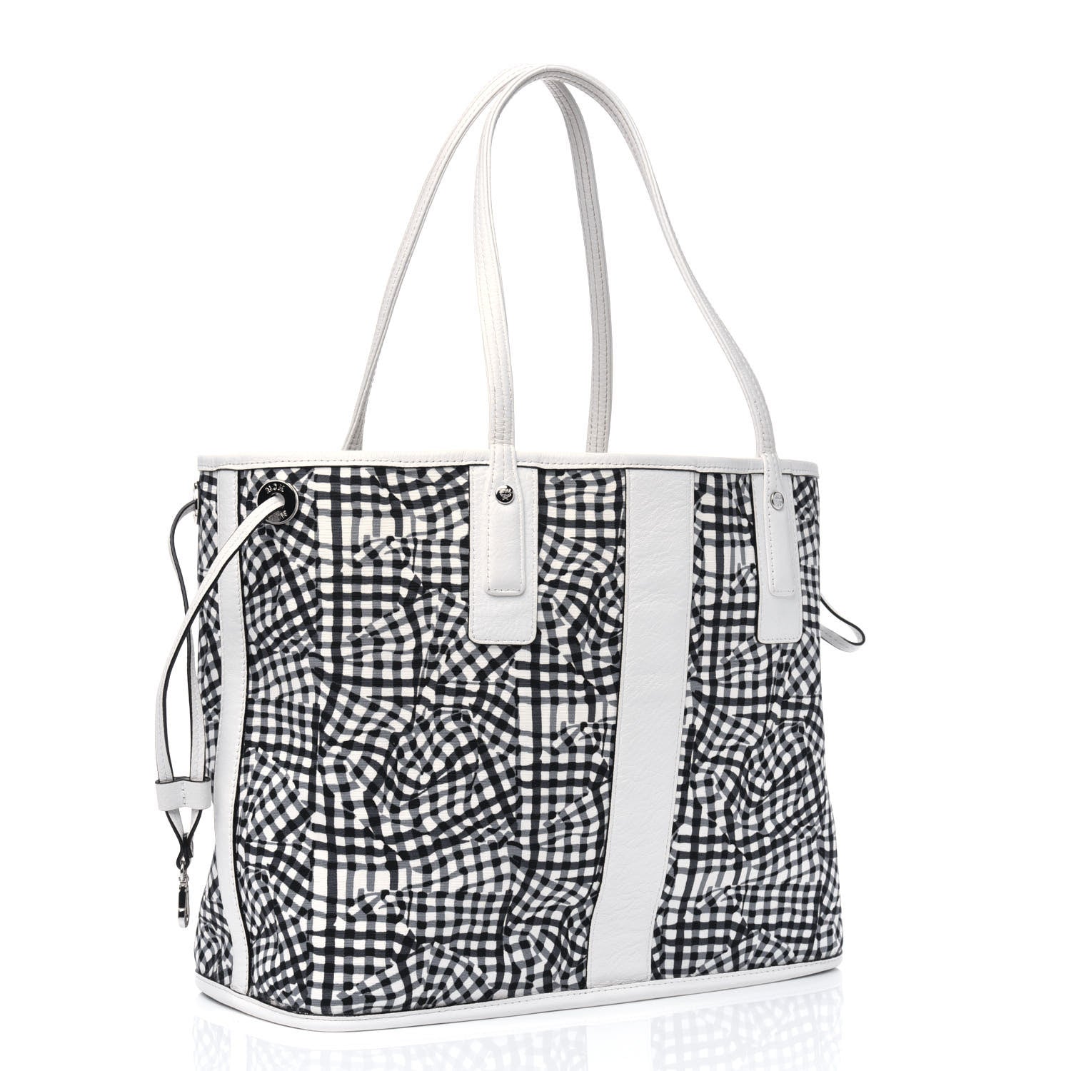 MCM Visetos Medium Liz Reversible Shopper Tote White 6 of 19