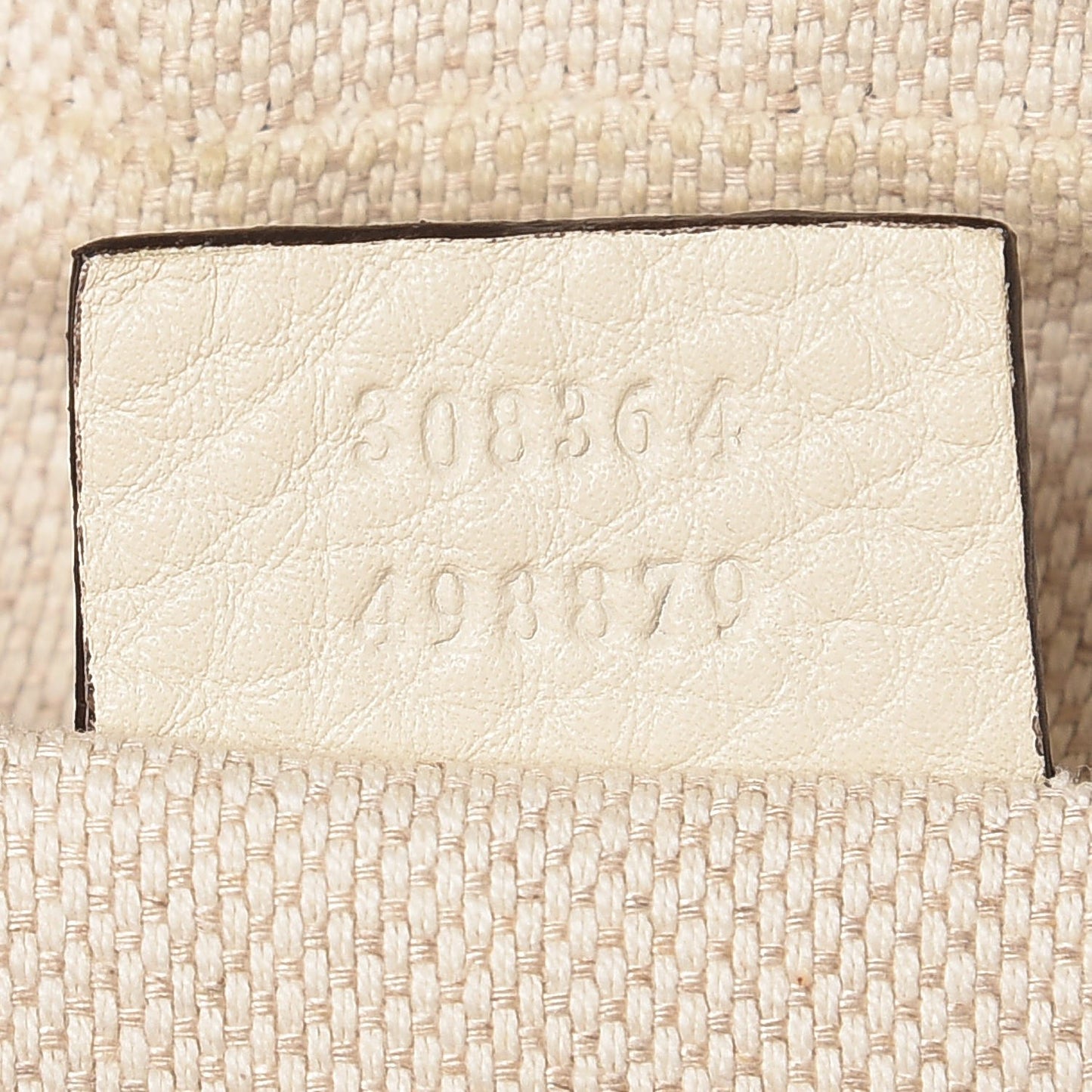 Pebbled Calfskin Small Soho Disco Bag Off White