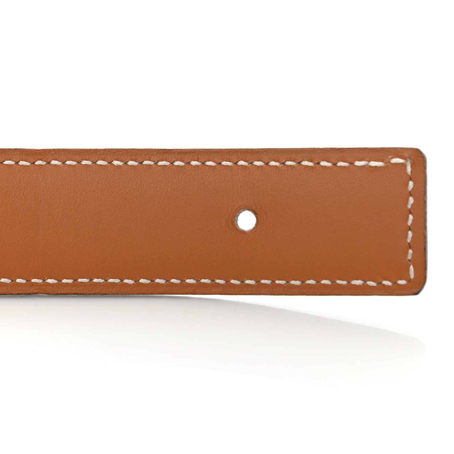 Hermes Chamonix 24mm Belt Strap 80 Blue Jean Natural 7 of 11