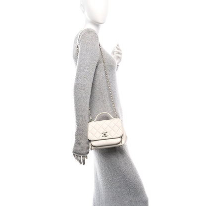 Chanel Caviar Quilted Small Business Affinity Flap White 2 of 10