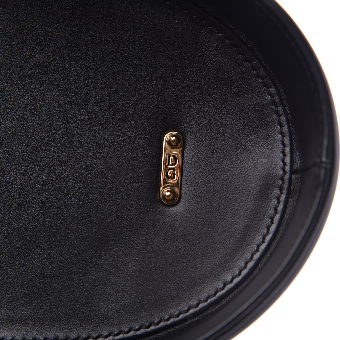 Smooth Calfskin Devotion Bucket Top Handle Bag Black