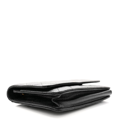 Chanel Caviar Quilted Wallet on Chain WOC Black 4 of 12