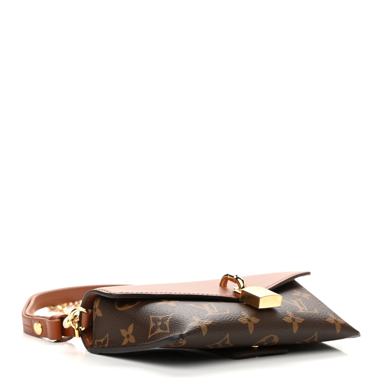 Monogram Padlock On Strap Caramel