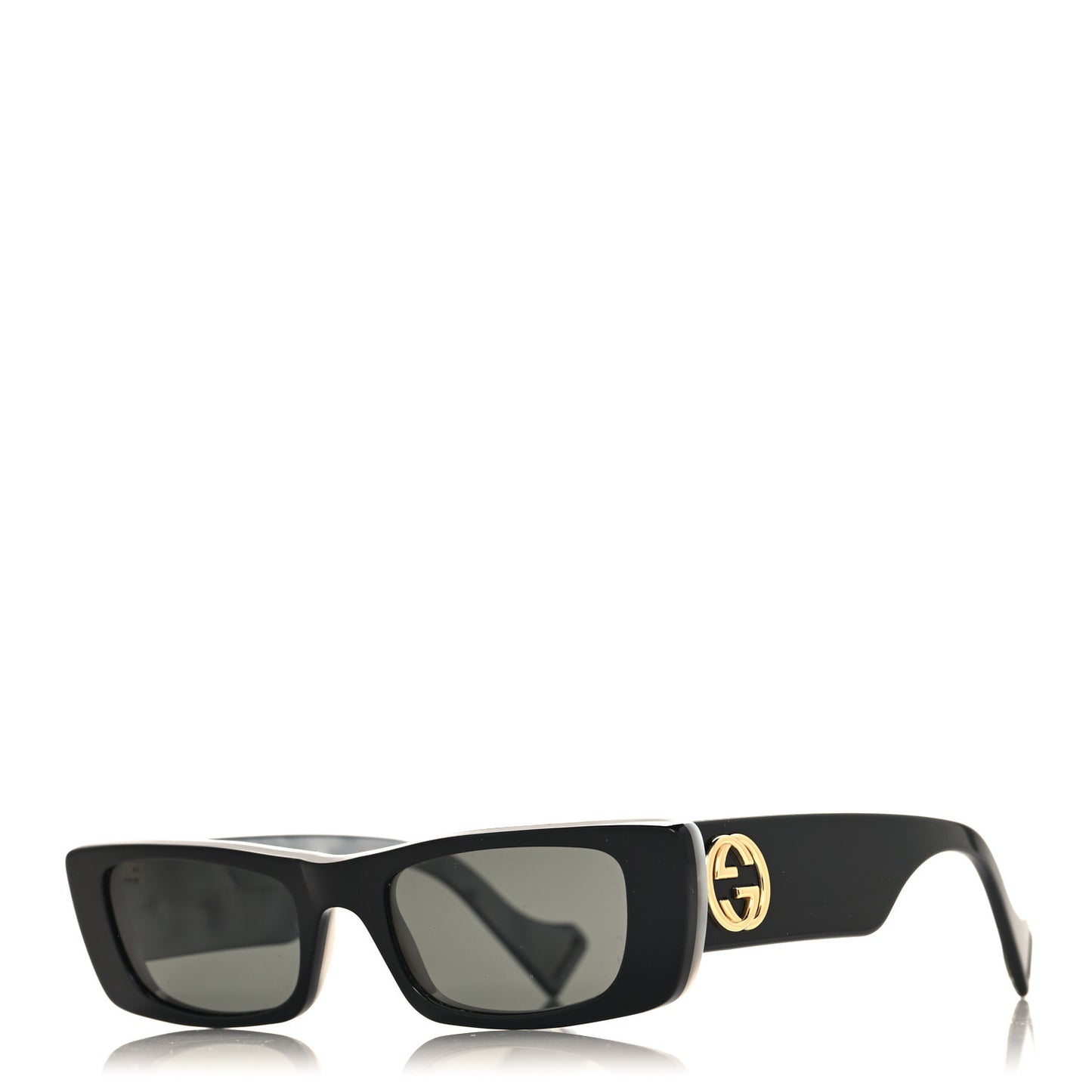 Acetate Rectangular Sunglasses GG0516S Black