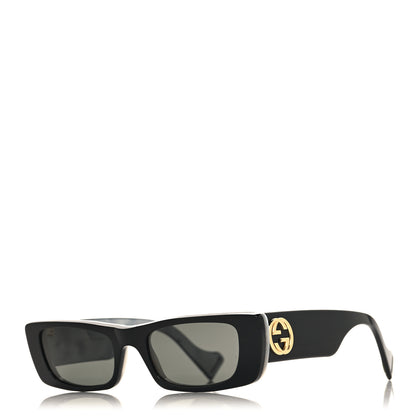 Gucci Acetate Rectangular Sunglasses GG0516S Black 1 of 7