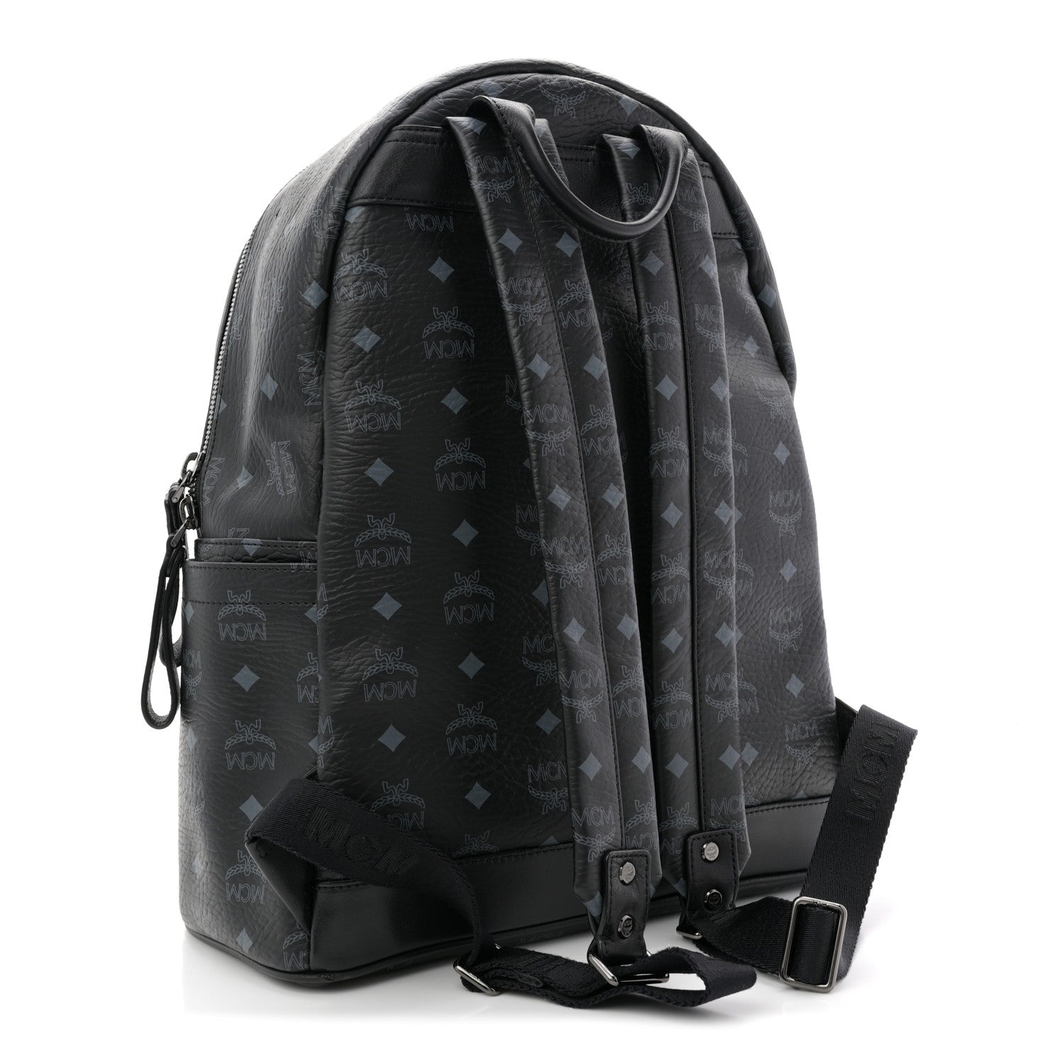 MCM Visetos Medium Sprinkle Stud Stark Backpack Black 3 of 11