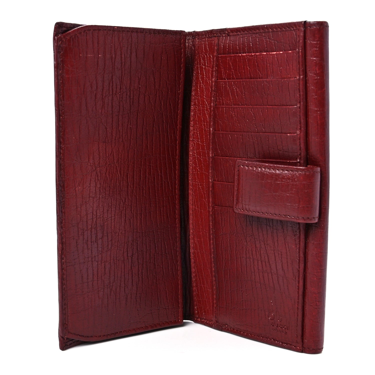 Gucci Calfskin Studded Soho Continental Wallet Red 7 of 13