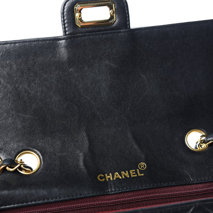 Chanel Lambskin Quilted Medium Mademoiselle Single Flap Black 10 of 13