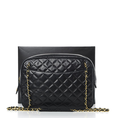 Chanel Lambskin Quilted Camera Case Black 16 of 16