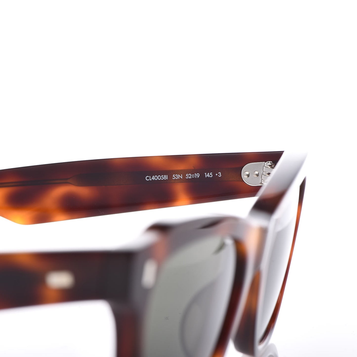 Rectangular Cat Eye Sunglasses CL40058I Havana