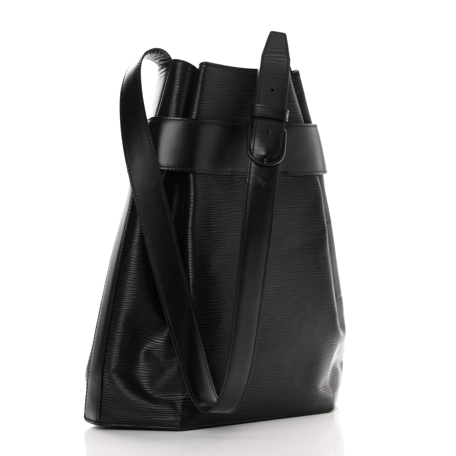 Louis Vuitton Epi Sac D'Epaule GM Black 3 of 16