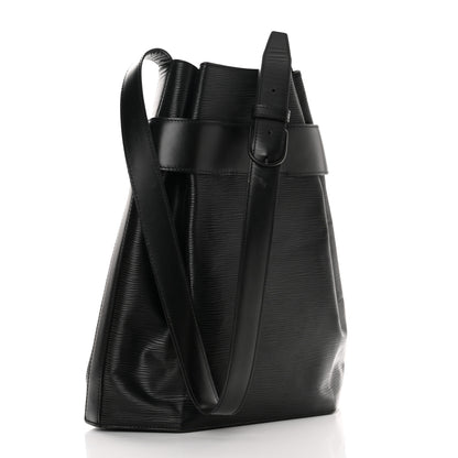 Louis Vuitton Epi Sac D'Epaule GM Black 3 of 16