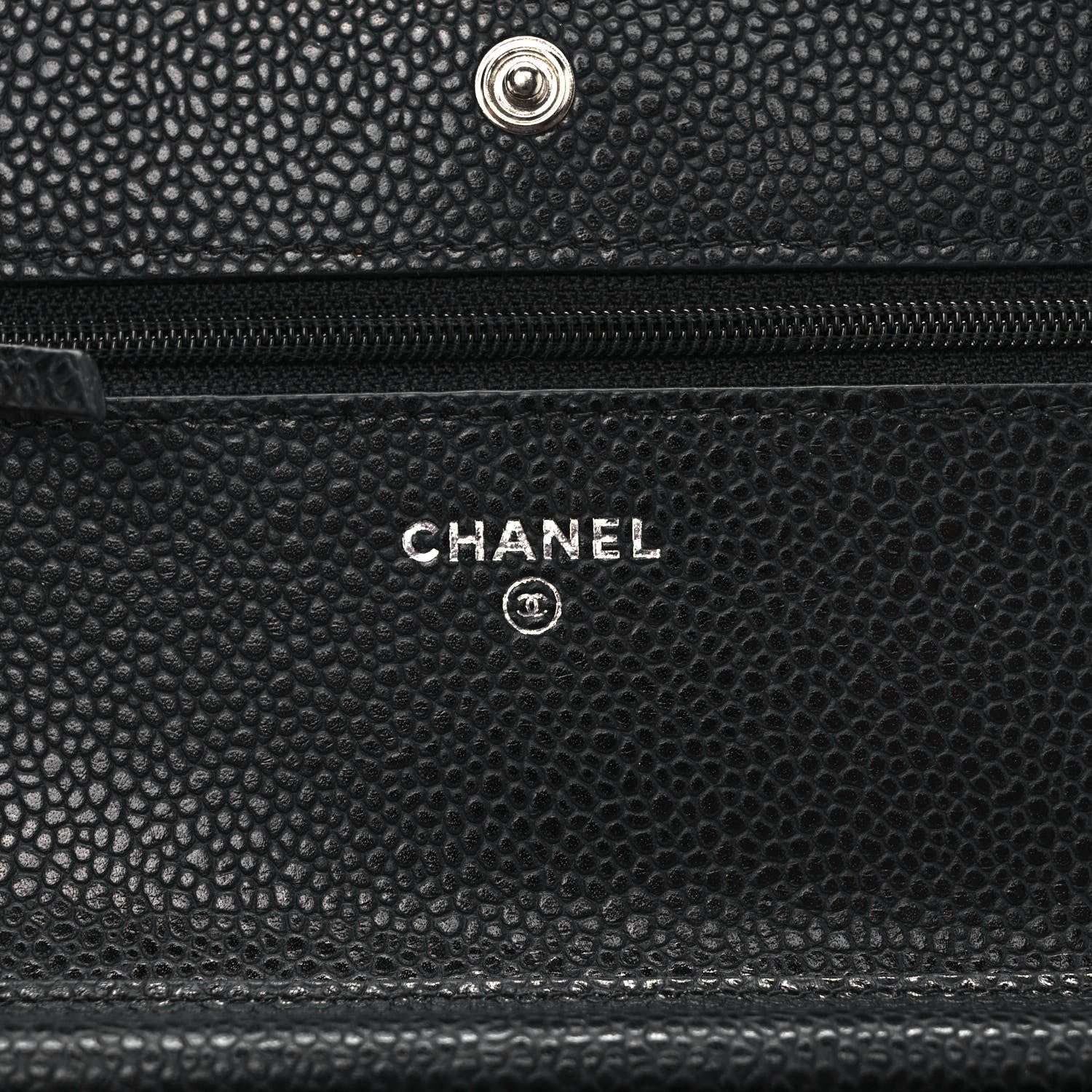 Chanel Caviar Quilted Wallet On Chain WOC Black 6 of 9