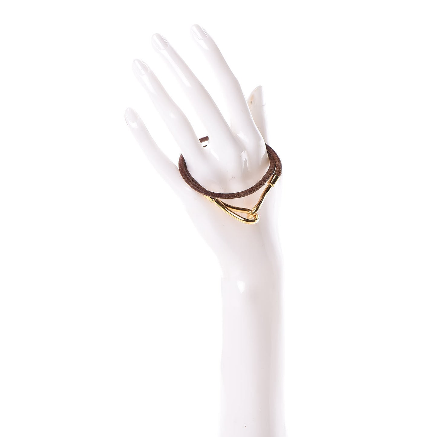 Natural Bridle Jumbo Double Tour Bracelet Bouton