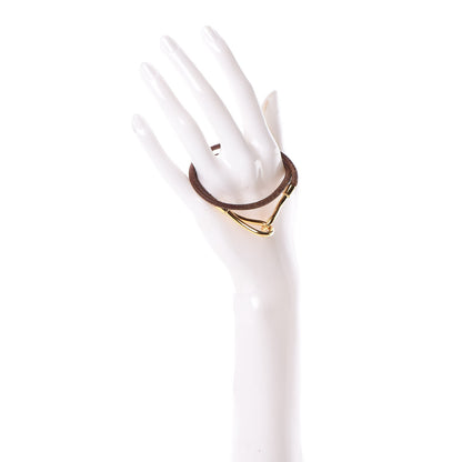 Hermes Natural Bridle Jumbo Double Tour Bracelet Bouton 2 of 8