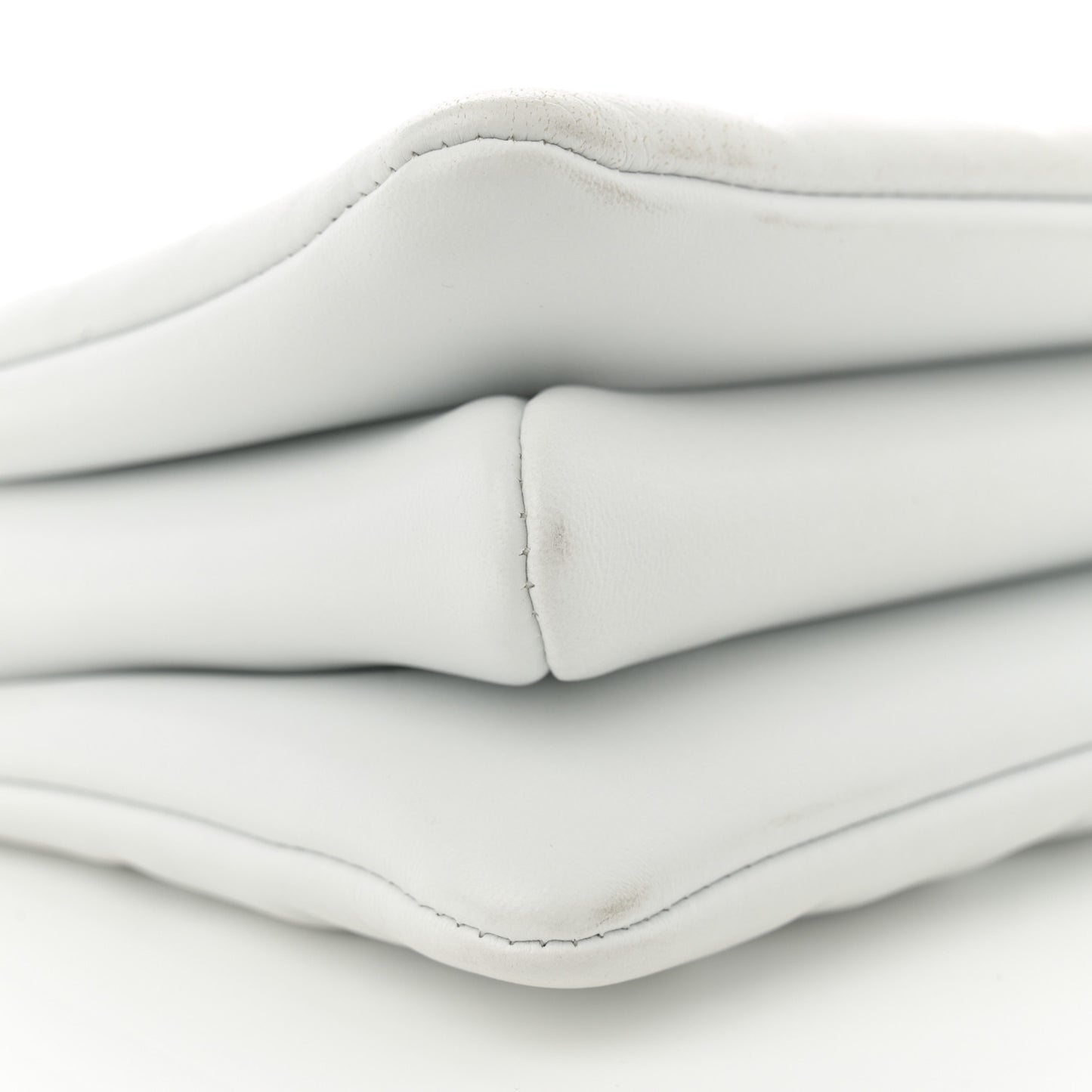 Lambskin Embossed Monogram Coussin BB White