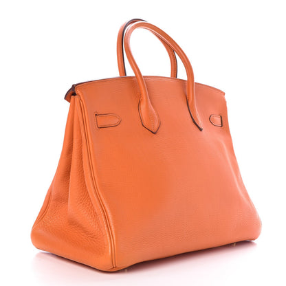 Hermes Togo Birkin 35 Orange 3 of 41