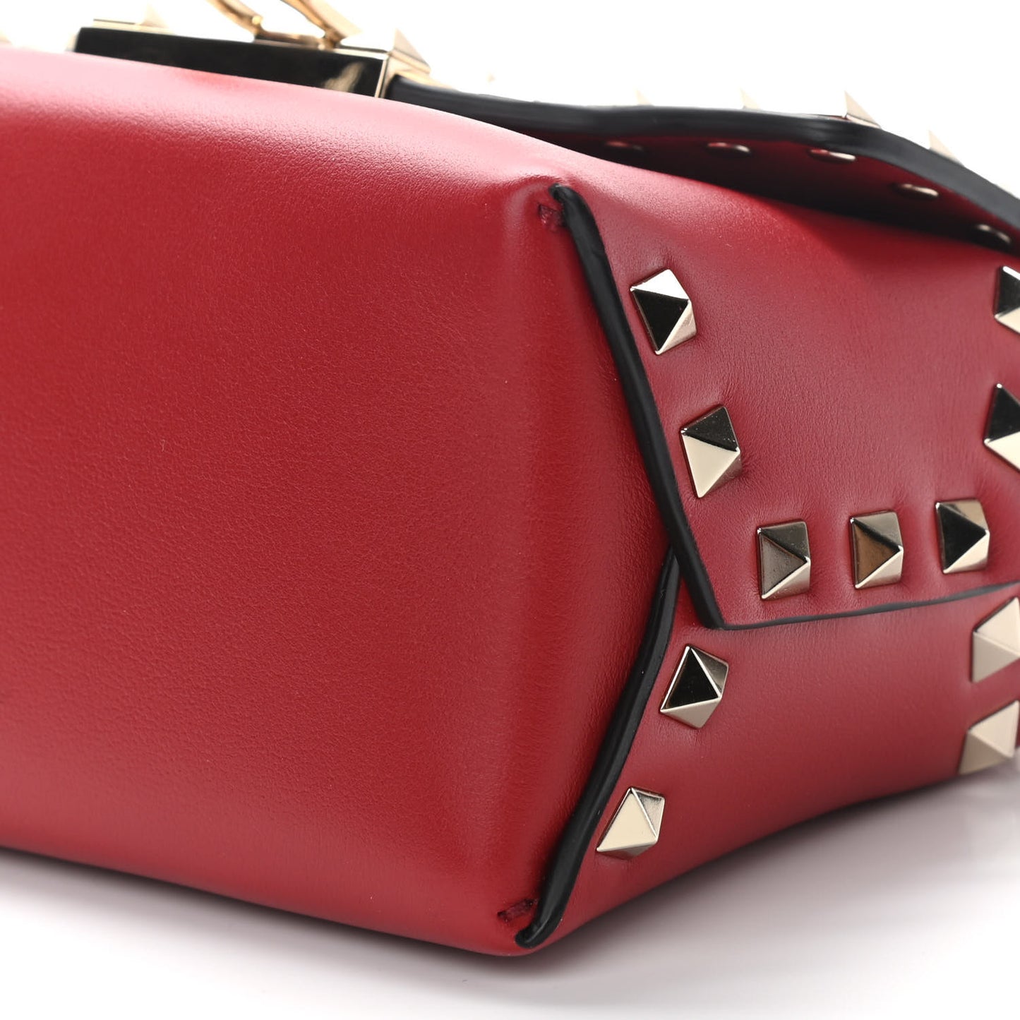 Vitello Mini Rockstud Crossbody Bag Rosso Valentino